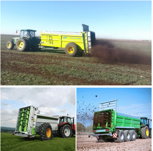 Driven Atv Dry Organic Compost Manure Spreader Trailer Dropping Muck Fertilizer in Farm for Sale - Image 6